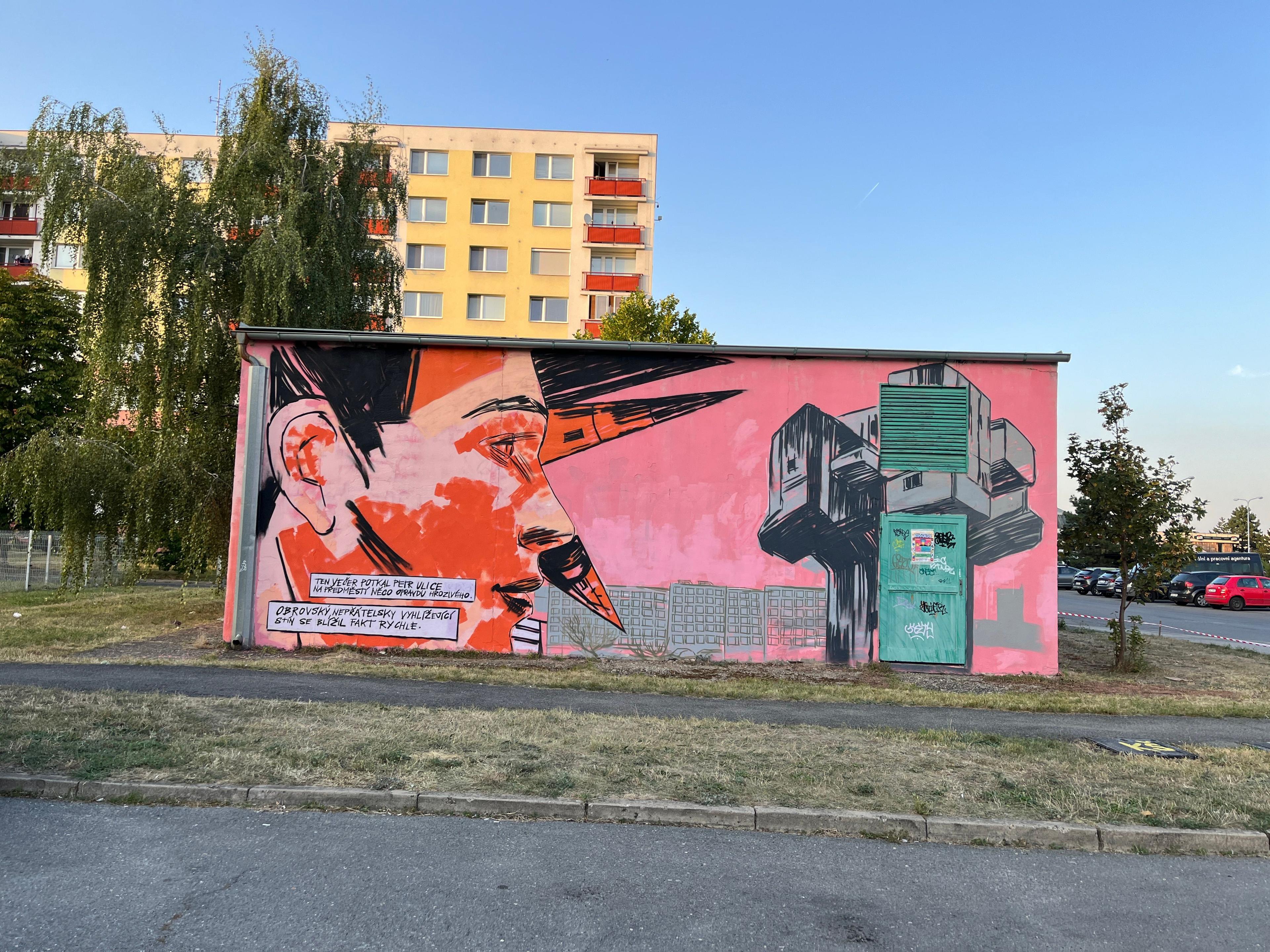 Boleslavské ulice oživila nová streetartová díla