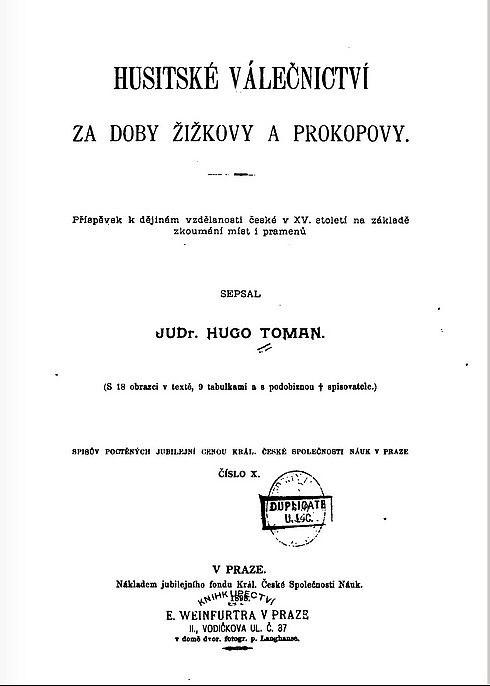 Hugo Toman: známý neznámý rychnovský rodák